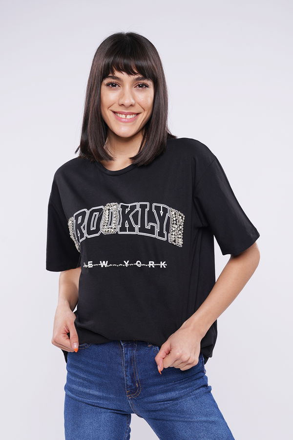 Gabria Brooklyn Yazılı T-shirt