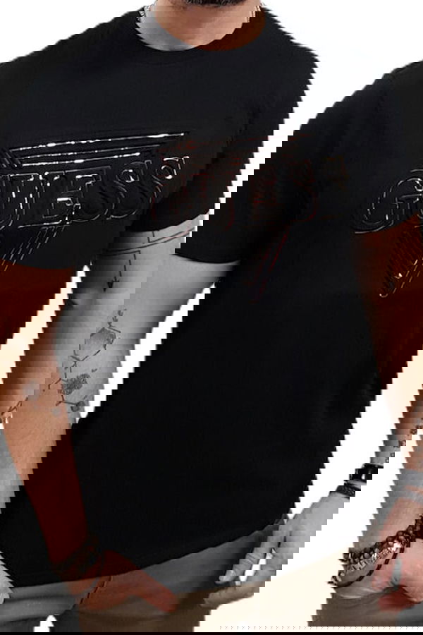 Guess Erkek T-shirt Siyah