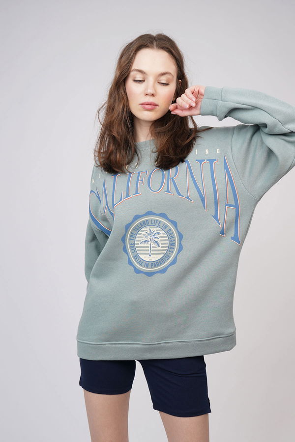 California Baskılı Sweat MINT California Baskılı Sweat MINT