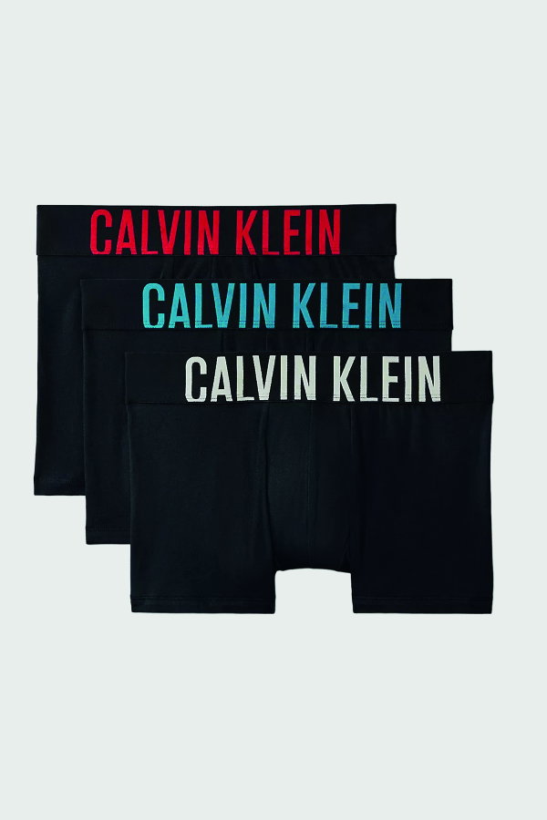 Calvin Klein 3lü Erkek Boxer SIYAH