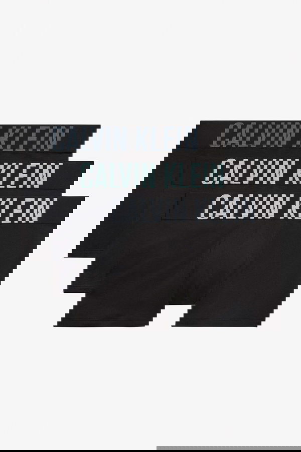 Calvin Klein 3lü Erkek Boxser SIYAH