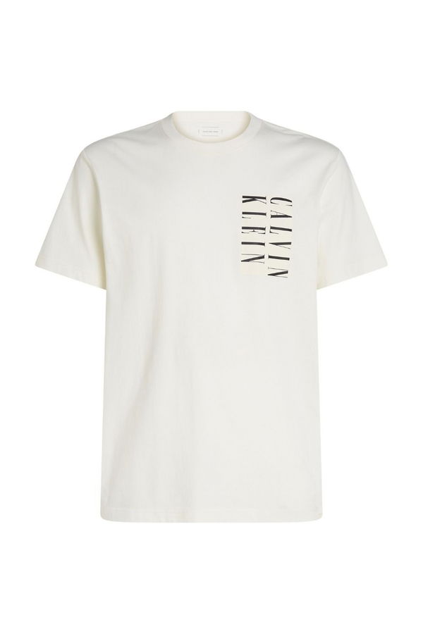 Calvin Klein Bisiklet Yaka Erkek T-shirt Beyaz Calvin Klein Bisiklet Yaka Erkek T-shirt Beyaz