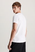 Calvin Klein Bisiklet Yaka Erkek T-shirt Beyaz