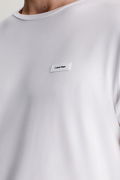 Calvin Klein Bisiklet Yaka Erkek T-shirt Beyaz