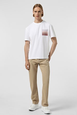 Calvin Klein Bisiklet Yaka Erkek T-shirt Beyaz Calvin Klein Bisiklet Yaka Erkek T-shirt Beyaz