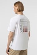 Calvin Klein Bisiklet Yaka Erkek T-shirt Beyaz