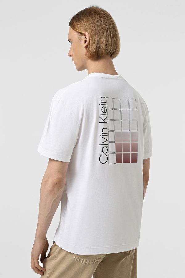 Calvin Klein Bisiklet Yaka Erkek T-shirt Beyaz Calvin Klein Bisiklet Yaka Erkek T-shirt Beyaz