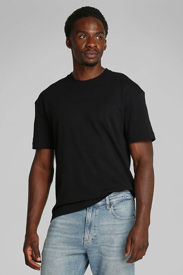Calvin Klein Bisiklet Yaka Erkek T-shirt SİYAH