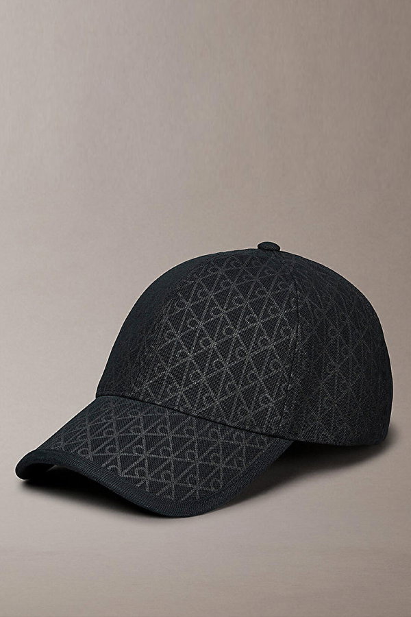 Calvin Klein Emblem Print Kadın Şapka SIYAH