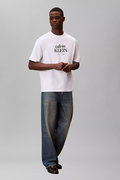 Calvin Klein Erkek Bisiklet Yaka T-shirt Beyaz