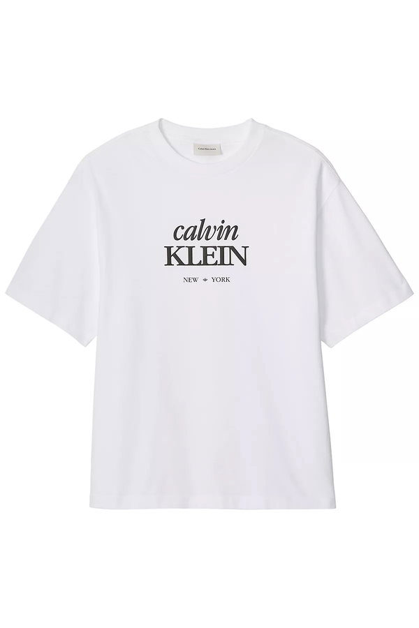 Calvin Klein Erkek Bisiklet Yaka T-shirt Beyaz