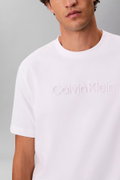 Calvin Klein Erkek Bisiklet Yaka T-shirt BEYAZ