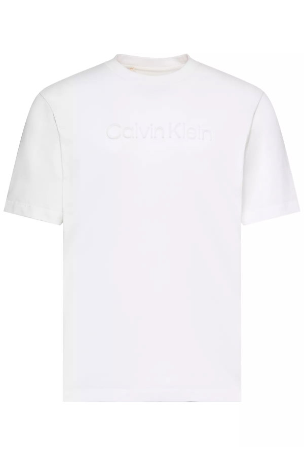 Calvin Klein Erkek Bisiklet Yaka T-shirt BEYAZ