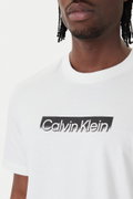 Calvin Klein Erkek Bisiklet Yaka T-shirt BEYAZ