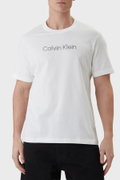 Calvin Klein Erkek Bisiklet Yaka T-shirt BEYAZ