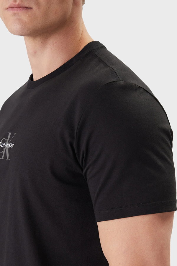 Calvin Klein Erkek Bisiklet Yaka T-shirt SIYAH