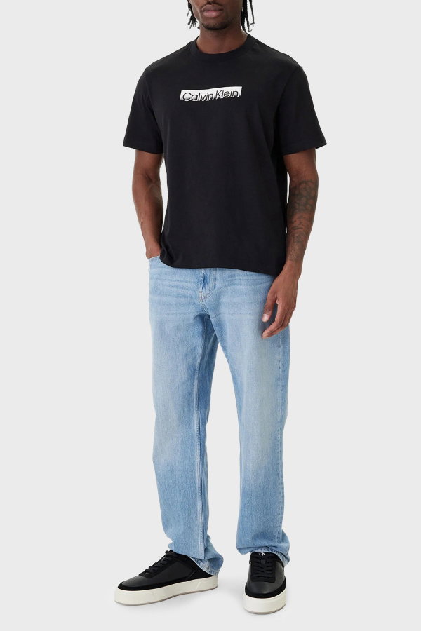 Calvin Klein Erkek Bisiklet Yaka T-shirt SIYAH