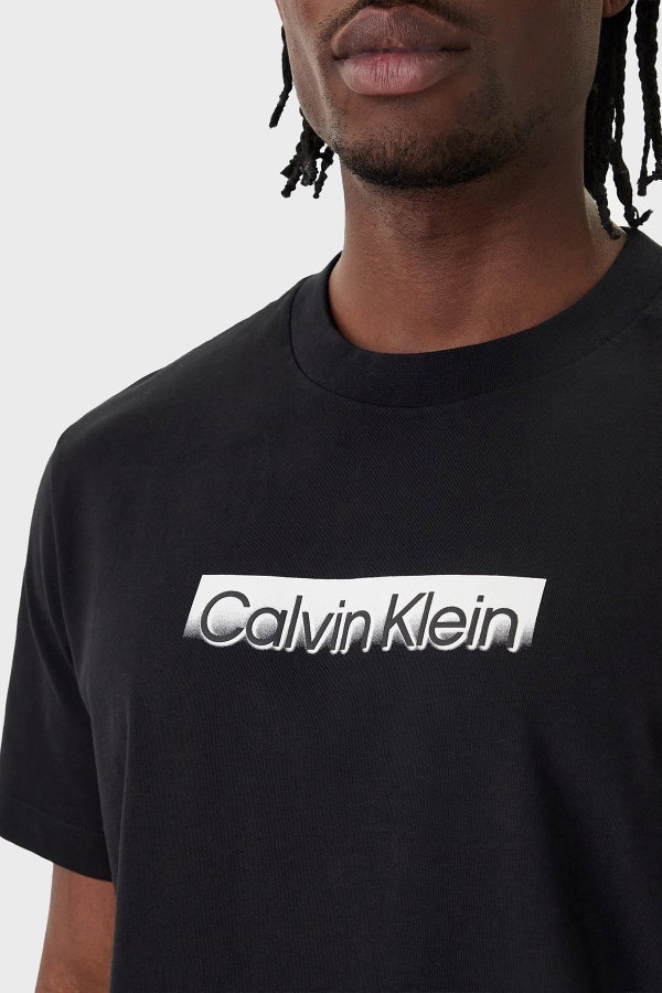 Calvin Klein Erkek Bisiklet Yaka T-shirt SIYAH