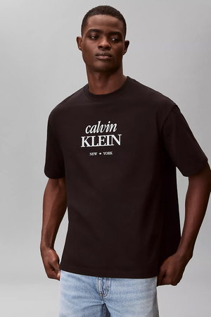 Calvin Klein Erkek Bisiklet Yaka T-shirt SIYAH