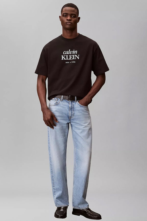 Calvin Klein Erkek Bisiklet Yaka T-shirt SIYAH