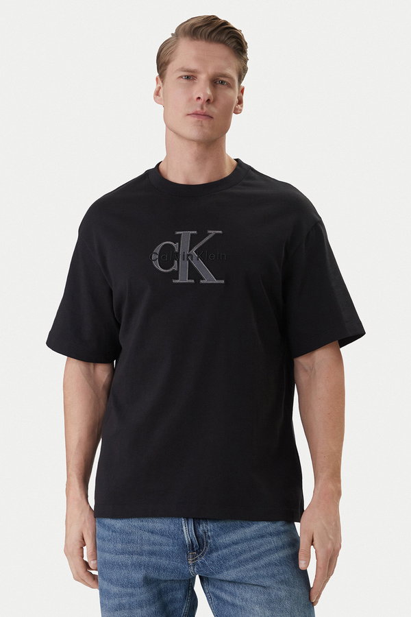 Calvin Klein Erkek Bisiklet Yaka T-shirt SIYAH