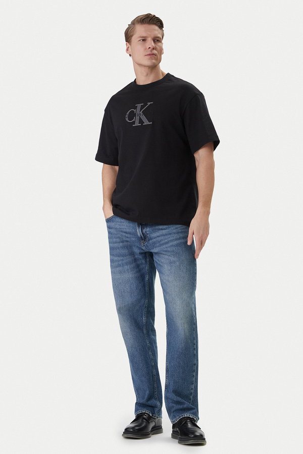 Calvin Klein Erkek Bisiklet Yaka T-shirt SIYAH