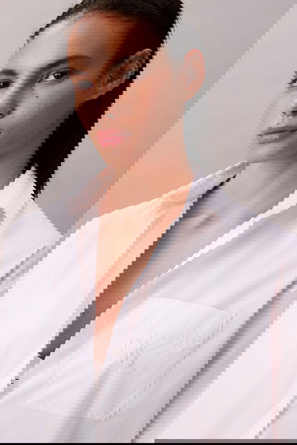 Calvin Klein Kadın Gömlek Beyaz