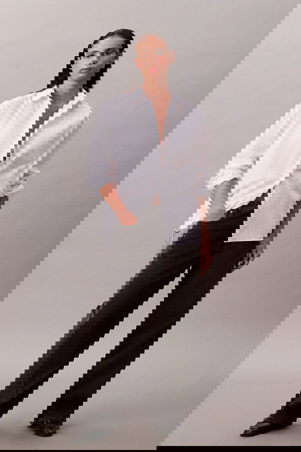 Calvin Klein Kadın Gömlek Beyaz