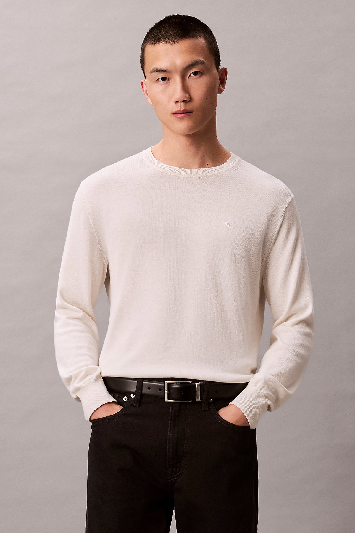 Calvin Klein Erkek Kazak EKRU