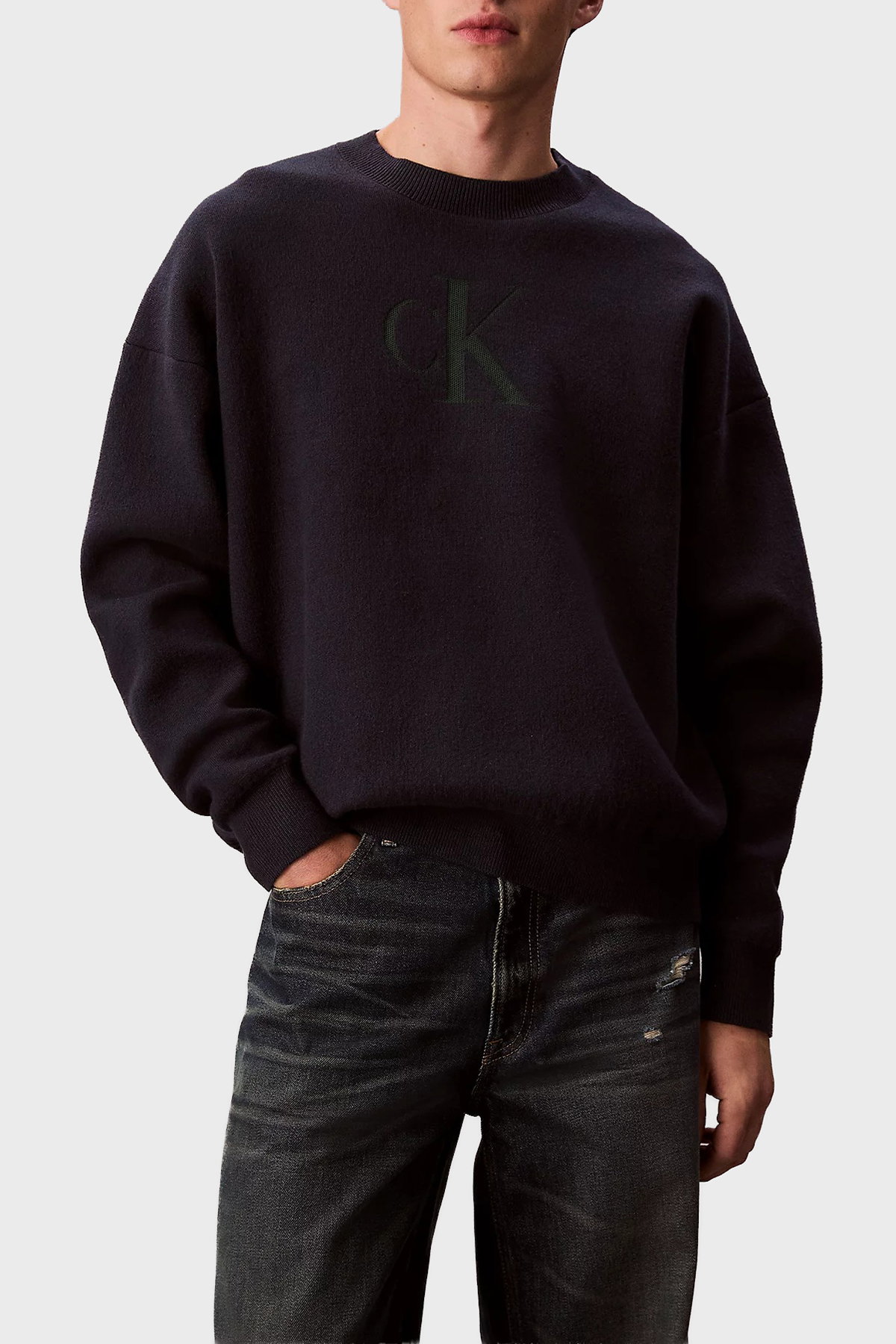 Calvin Klein Erkek Kazak LACIVERT