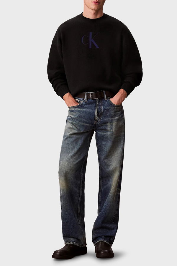 Calvin Klein Erkek Kazak SIYAH