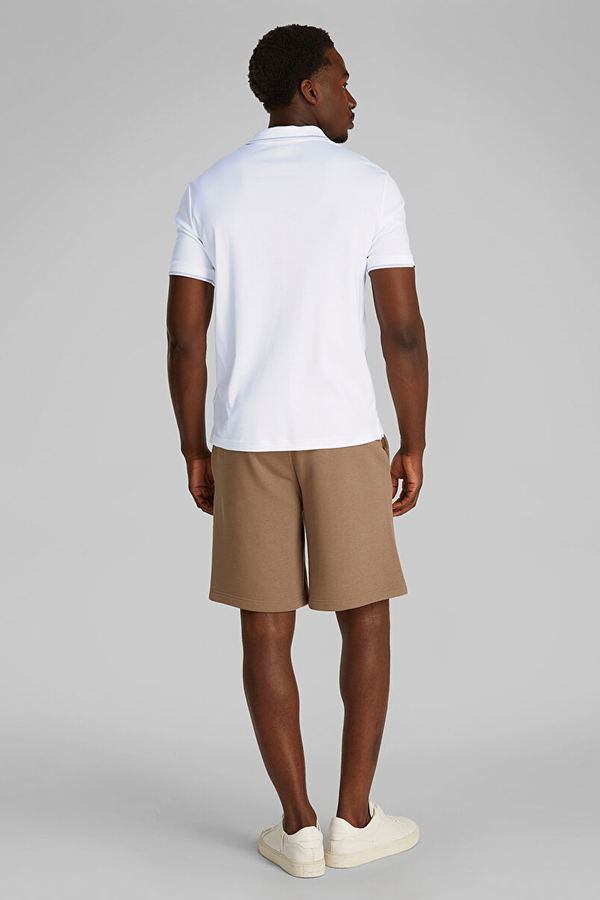 Calvin Klein Erkek Polo Yaka Erkek T-shirt Beyaz Calvin Klein Erkek Polo Yaka Erkek T-shirt Beyaz