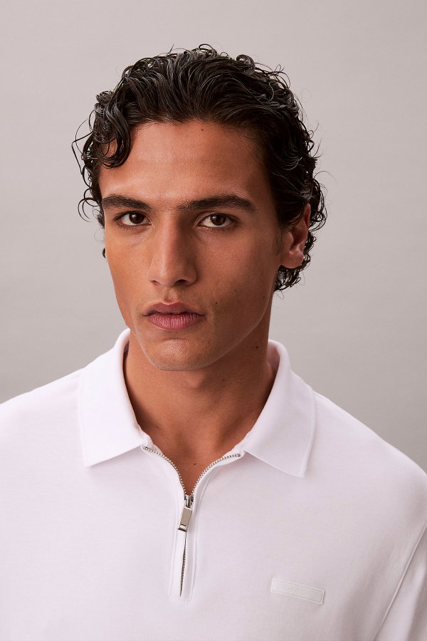 Calvin Klein Erkek Polo Yaka T-shirt BEYAZ