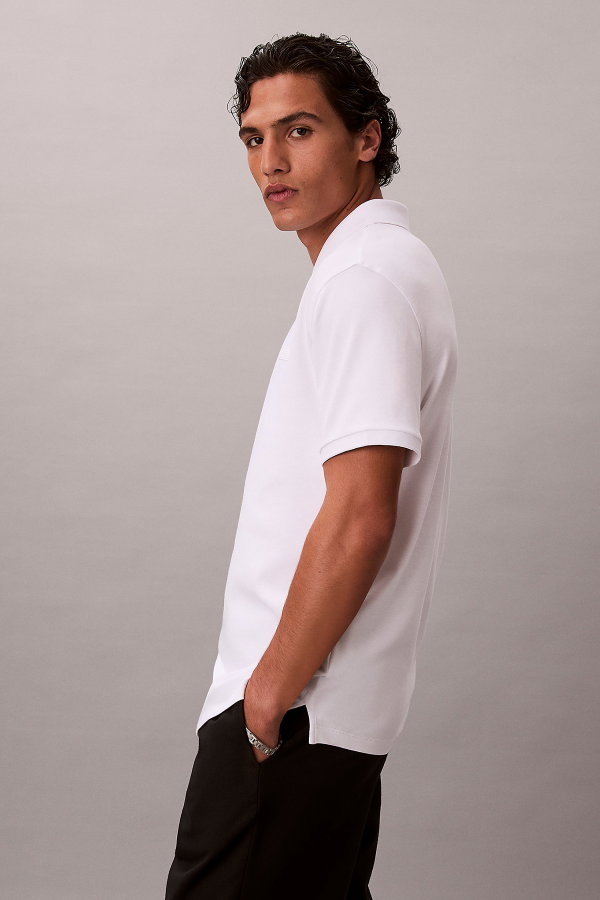 Calvin Klein Erkek Polo Yaka T-shirt BEYAZ
