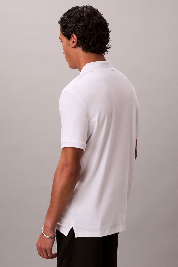 Calvin Klein Erkek Polo Yaka T-shirt BEYAZ