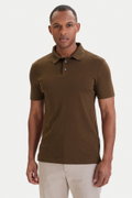 Calvin Klein Erkek  Polo Yaka T-shirt HAKI
