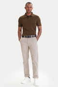 Calvin Klein Erkek  Polo Yaka T-shirt HAKI