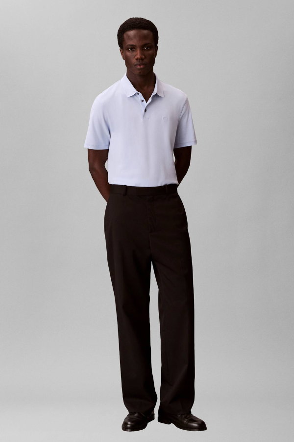 Calvin Klein Erkek  Polo Yaka T-shirt LILA