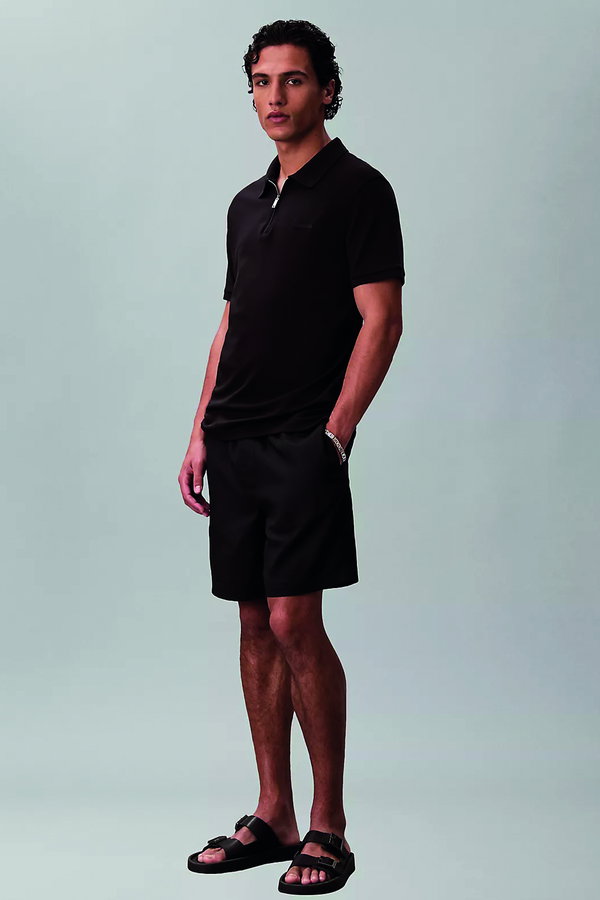 Calvin Klein Erkek Polo Yaka T-shirt SIYAH