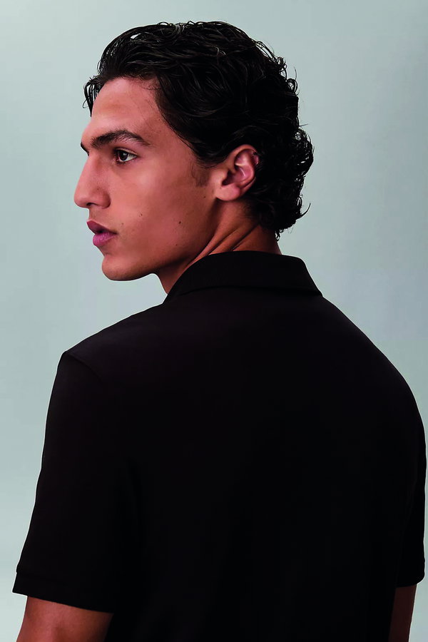 Calvin Klein Erkek Polo Yaka T-shirt SIYAH