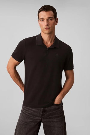 Calvin Klein Erkek Polo Yaka T-shirt SIYAH