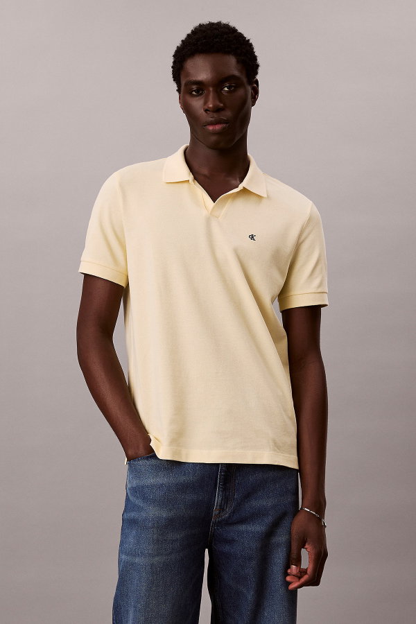 Calvin Klein Erkek Polo Yaka T-shirt SARI