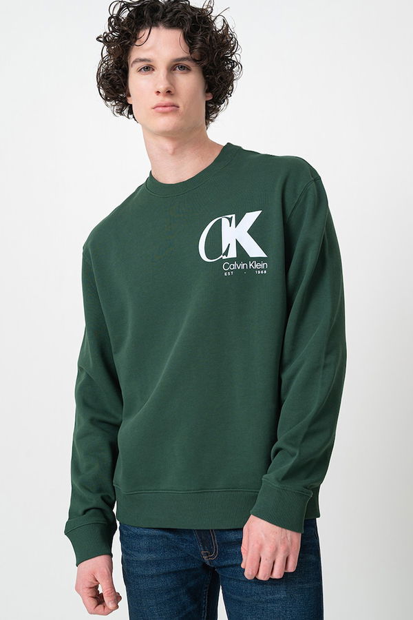 Calvin Klein Erkek Sweatshirt HAKI Calvin Klein Erkek Sweatshirt HAKI