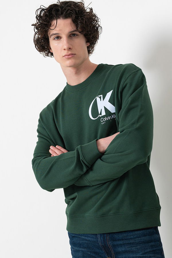 Calvin Klein Erkek Sweatshirt HAKI Calvin Klein Erkek Sweatshirt HAKI