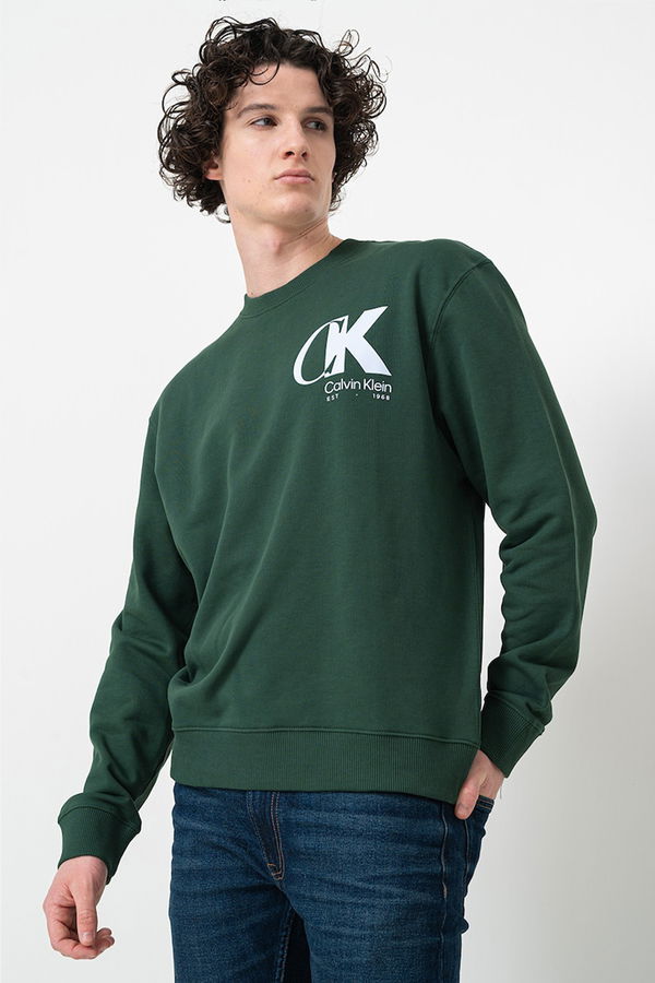 Calvin Klein Erkek Sweatshirt HAKI Calvin Klein Erkek Sweatshirt HAKI