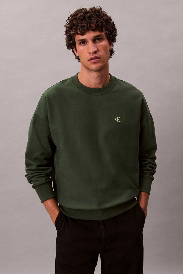 Calvin Klein Erkek Sweatshirt HAKI Calvin Klein Erkek Sweatshirt HAKI