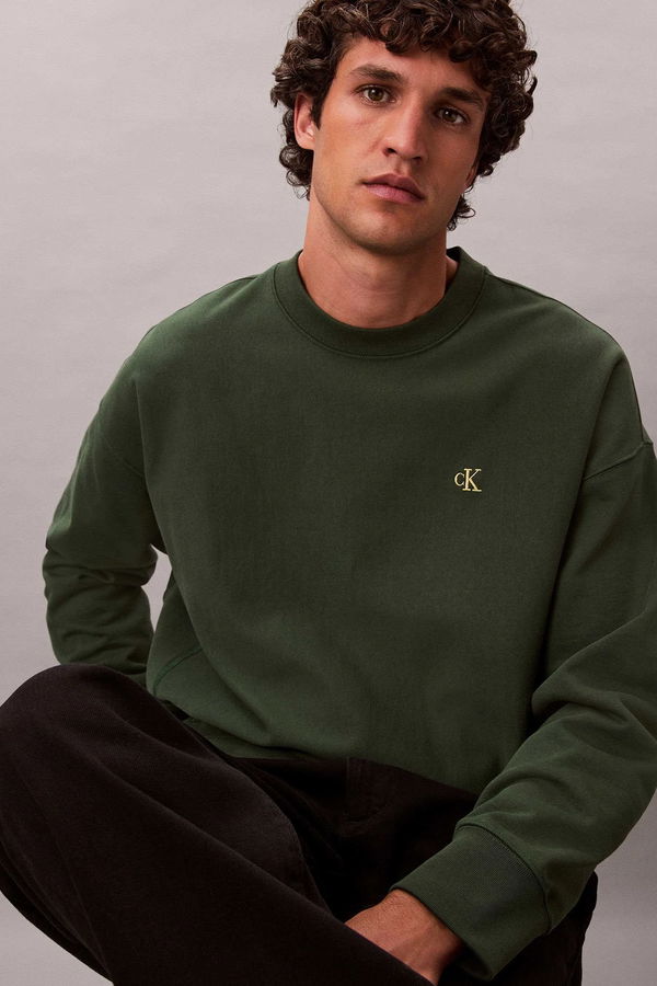 Calvin Klein Erkek Sweatshirt HAKI Calvin Klein Erkek Sweatshirt HAKI