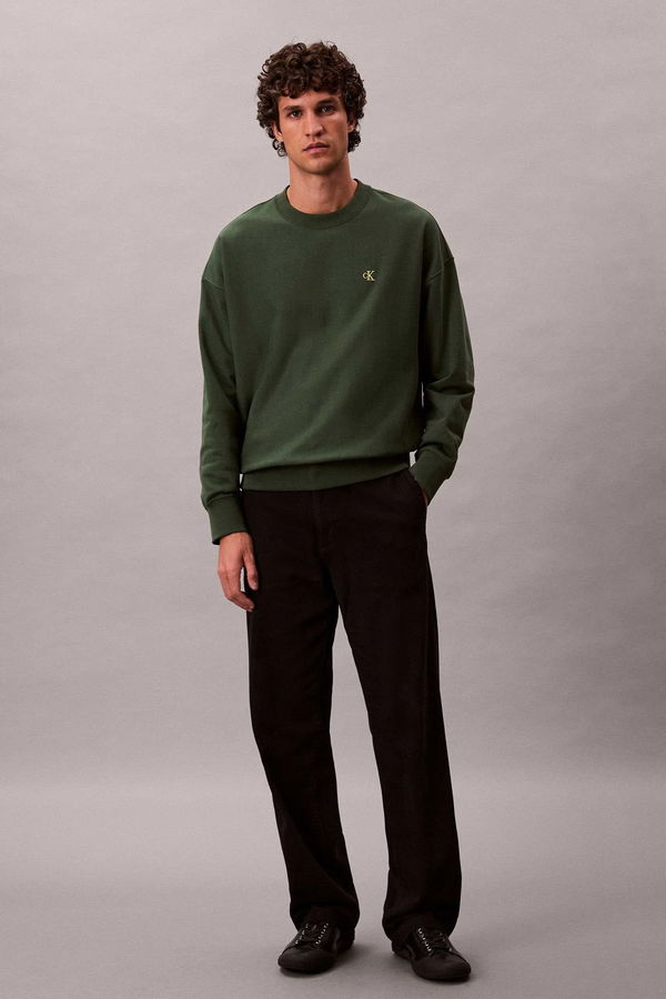 Calvin Klein Erkek Sweatshirt HAKI Calvin Klein Erkek Sweatshirt HAKI