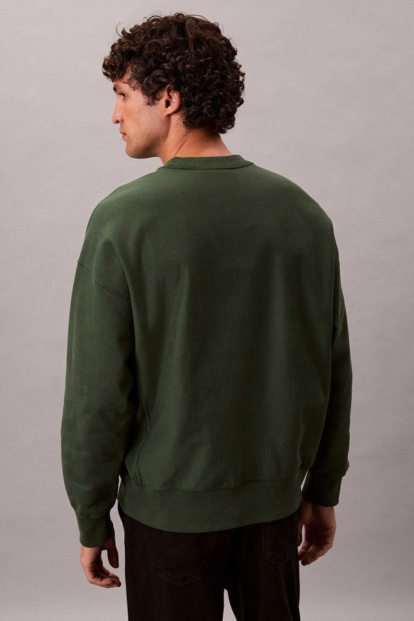 Calvin Klein Erkek Sweatshirt HAKI Calvin Klein Erkek Sweatshirt HAKI