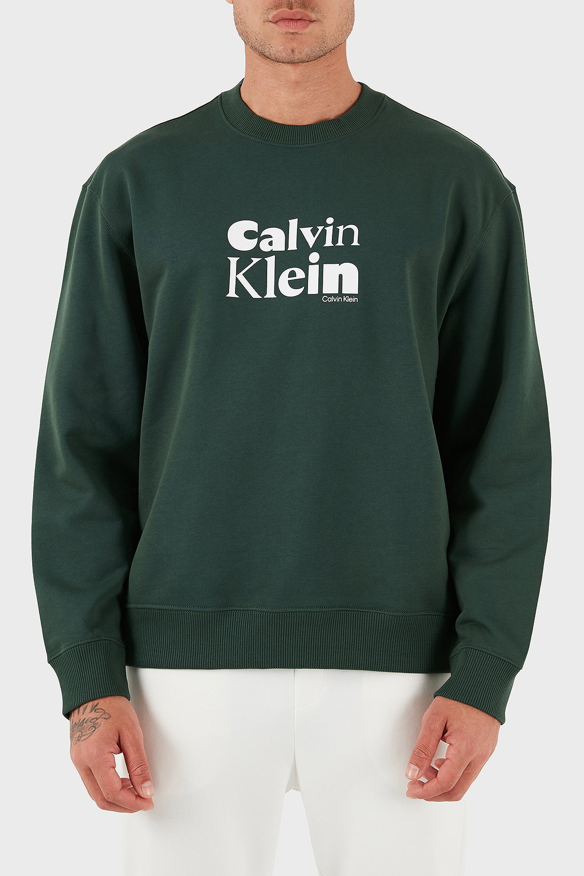 Calvin Klein Erkek Sweatshirt HAKI